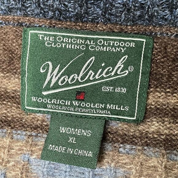 WoolRich Western Chevron 100% Wool Sweater - Men’s XL - Picture 8 of 8